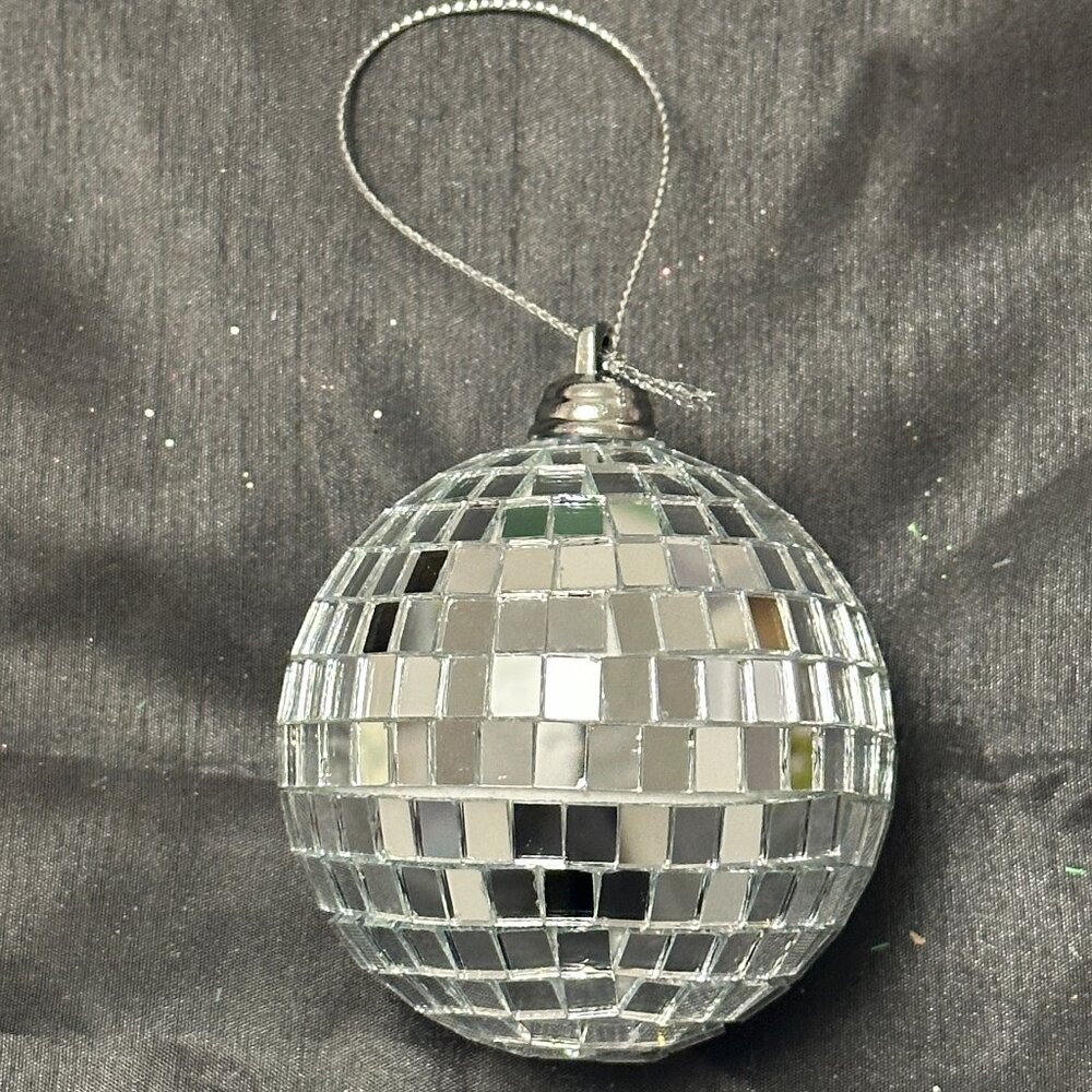 Mirror Disco Ball - Medium - silver